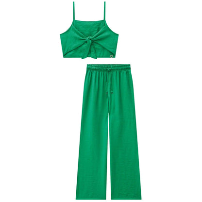 Conjunto de Top Y Pantalon Largo