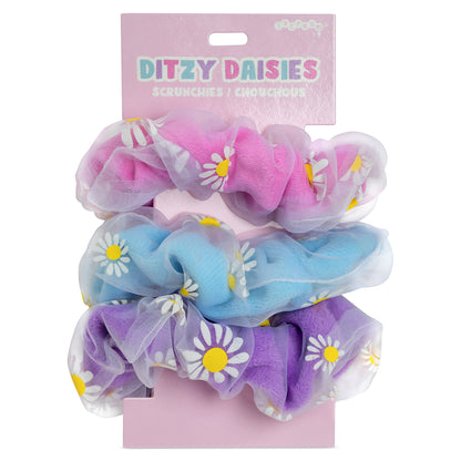 Scrunchies Set de 3 Daisies