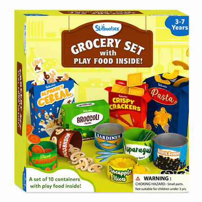 Grocery Set With Play Food - Set de 100+ Piezas Comida, Envases, y Más!