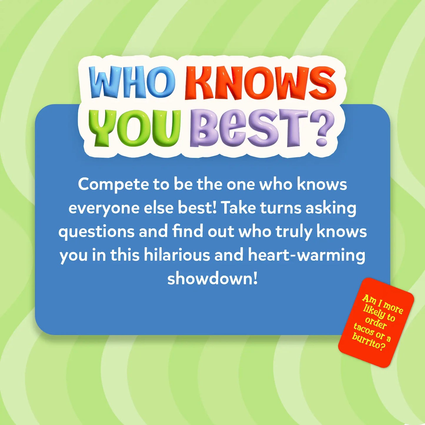 Who knows you Best - Quien te Conoce Mejor - Juego de Mesa