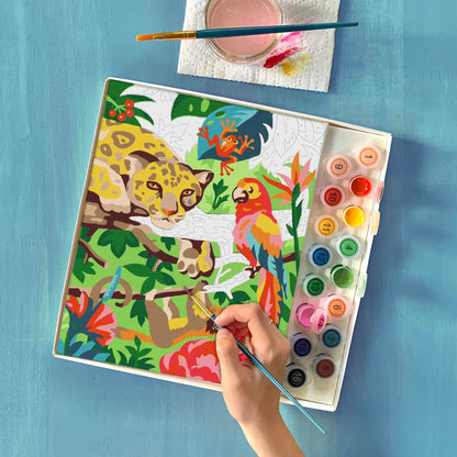 iHeartArt Paint By Numbers Tropical Jungle - Pinta por Numeros Jungla Tropical