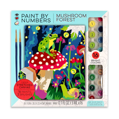 iHeartArt Paint By Numbers Frog & Mushroom - Pinta por Números Rana y Hongos