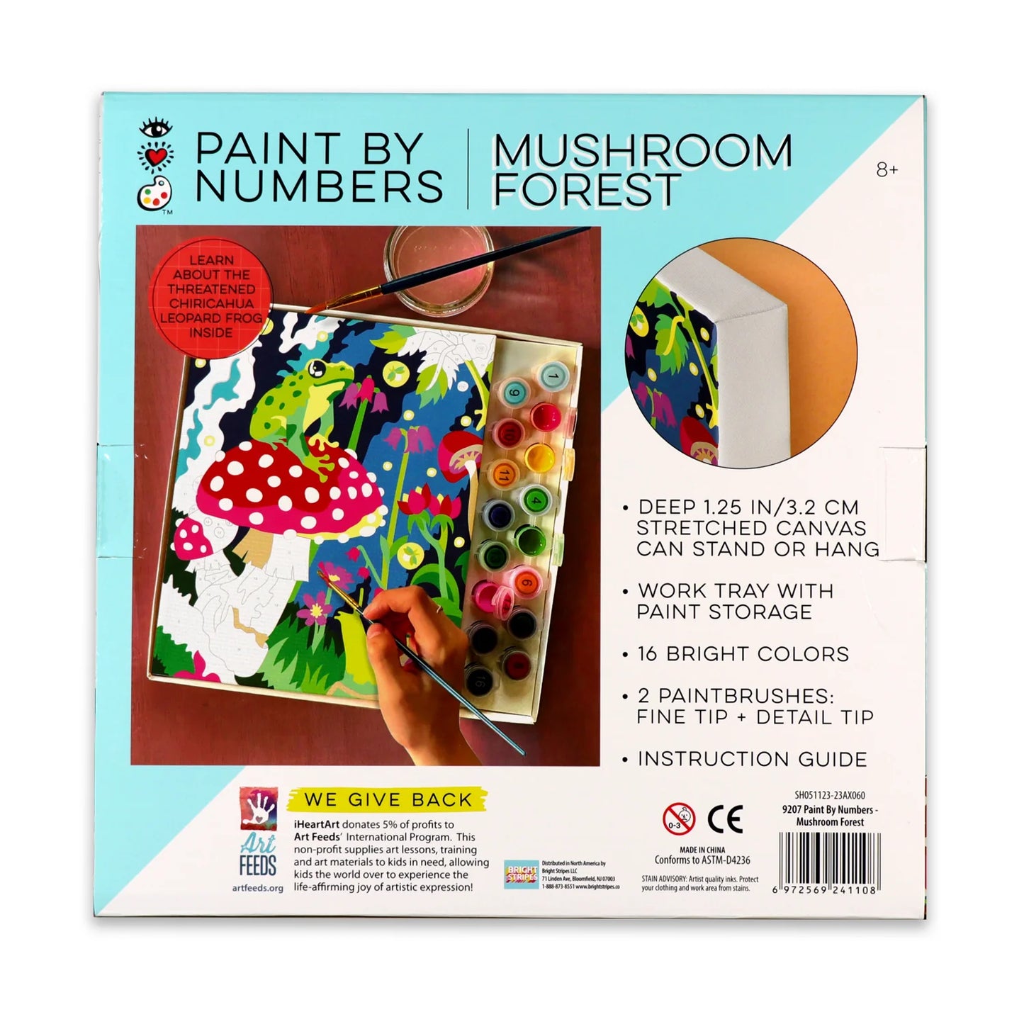 iHeartArt Paint By Numbers Frog & Mushroom - Pinta por Números Rana y Hongos