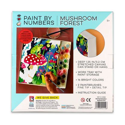 iHeartArt Paint By Numbers Frog & Mushroom - Pinta por Números Rana y Hongos