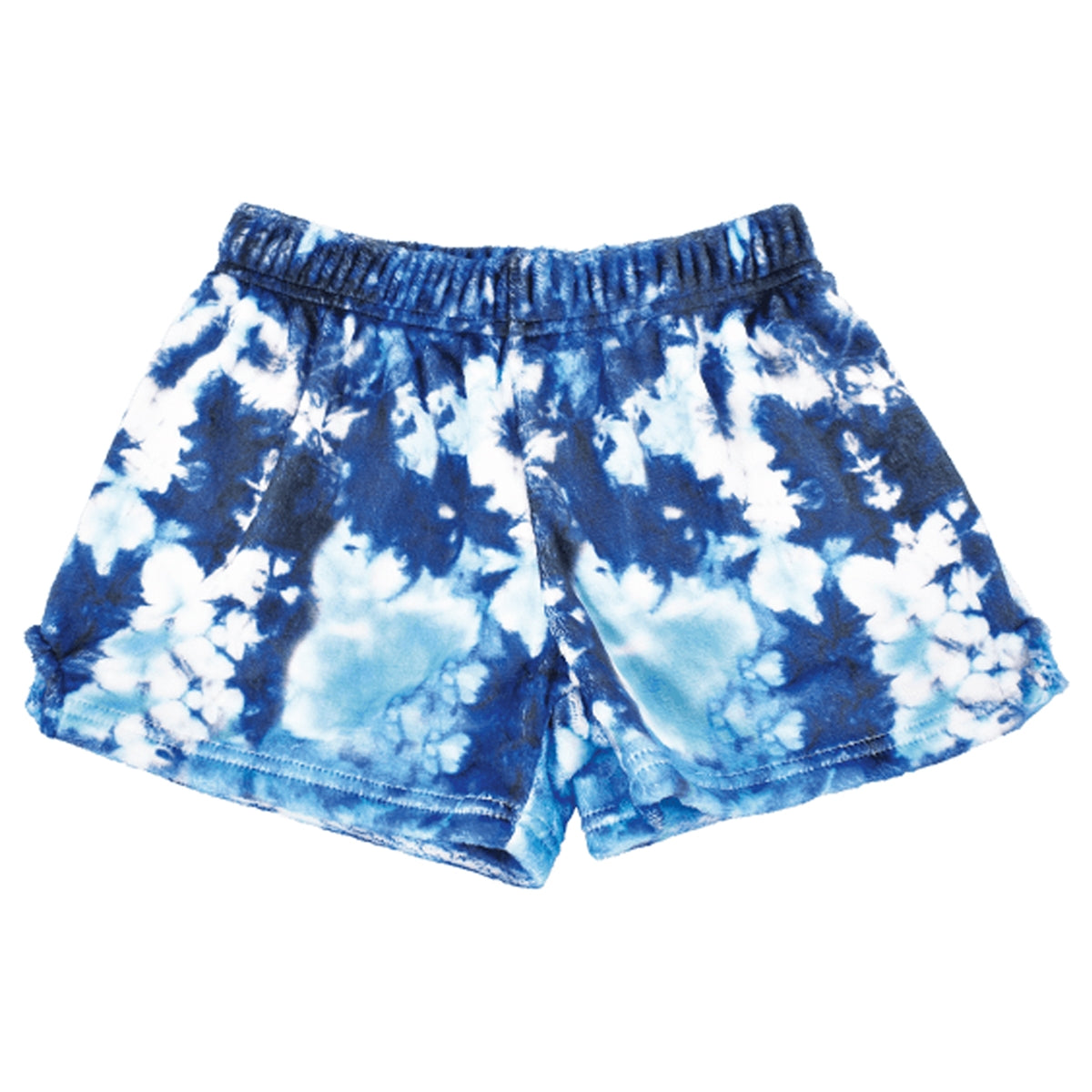 Shorts Peludos - Tie Dye Azul