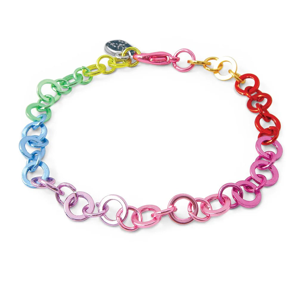 Chain Bracelet Rainbow - Pulcera de Cadena Arcoiris