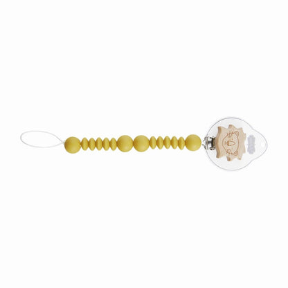 Lion Wood & Silicone Pacy Clip