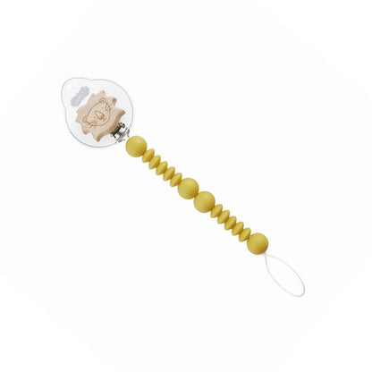 Lion Wood & Silicone Pacy Clip