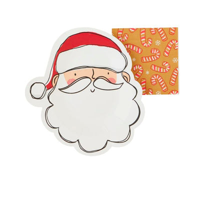 Set de Platos Navideños con Servilletas