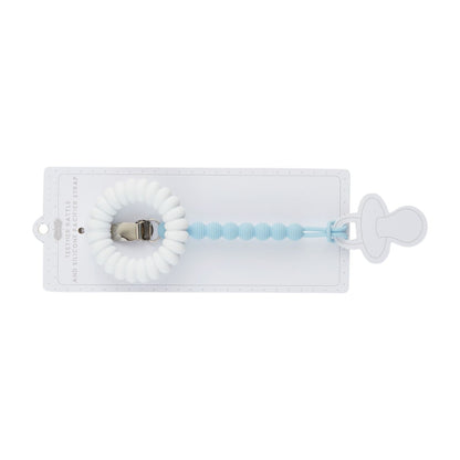 White Pacy Strap & Teether Set