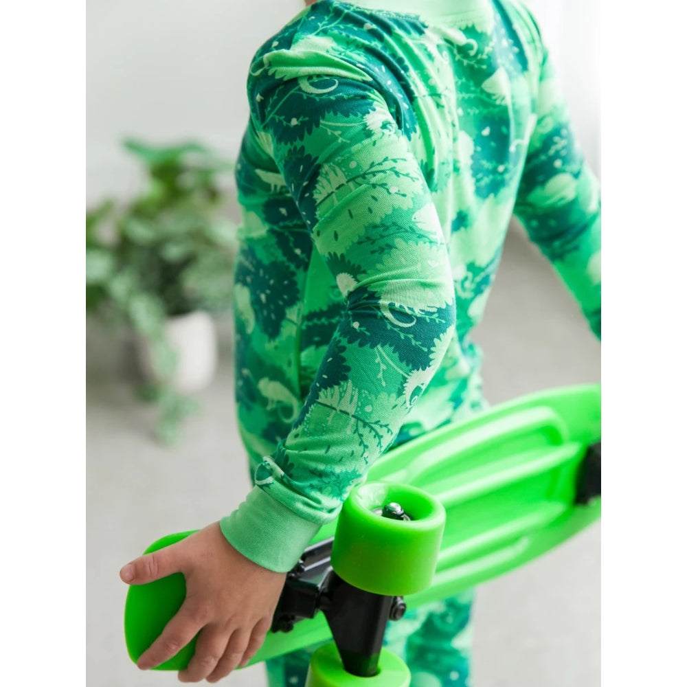 Pijama Camo Verde 2 Piezas / Long Sleeve Pajama Set