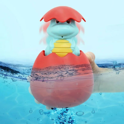 Red Pop-Up Dino Bath Toy / Juguete de Dino de Baño que Salta