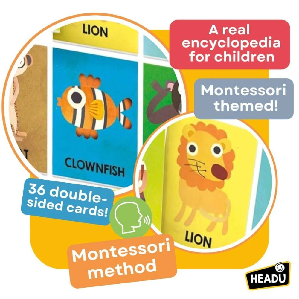 Montessori Flashcards First Animal Encyclopedia - Tarjetas Montessori Enciclopedia Animal