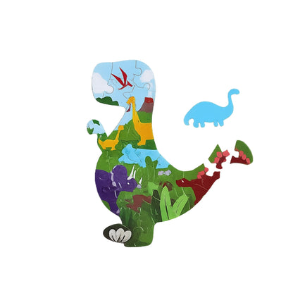 Rompecabeza en Forma de Dinosaurio