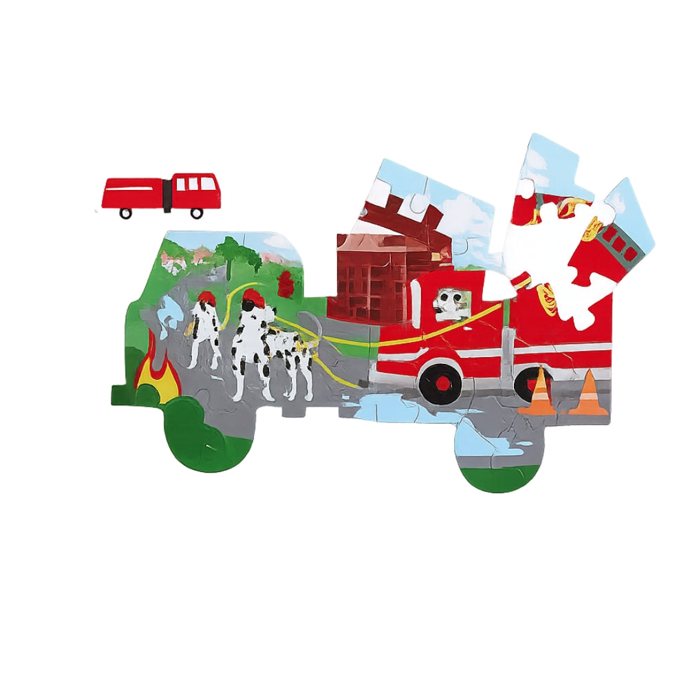Rompecabeza en Forma de Camion de Bomberos