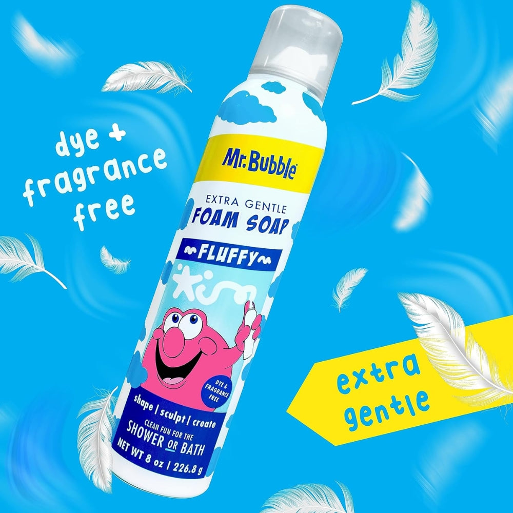 Mr. Bubble Jabón de espuma Azul Extra Suave