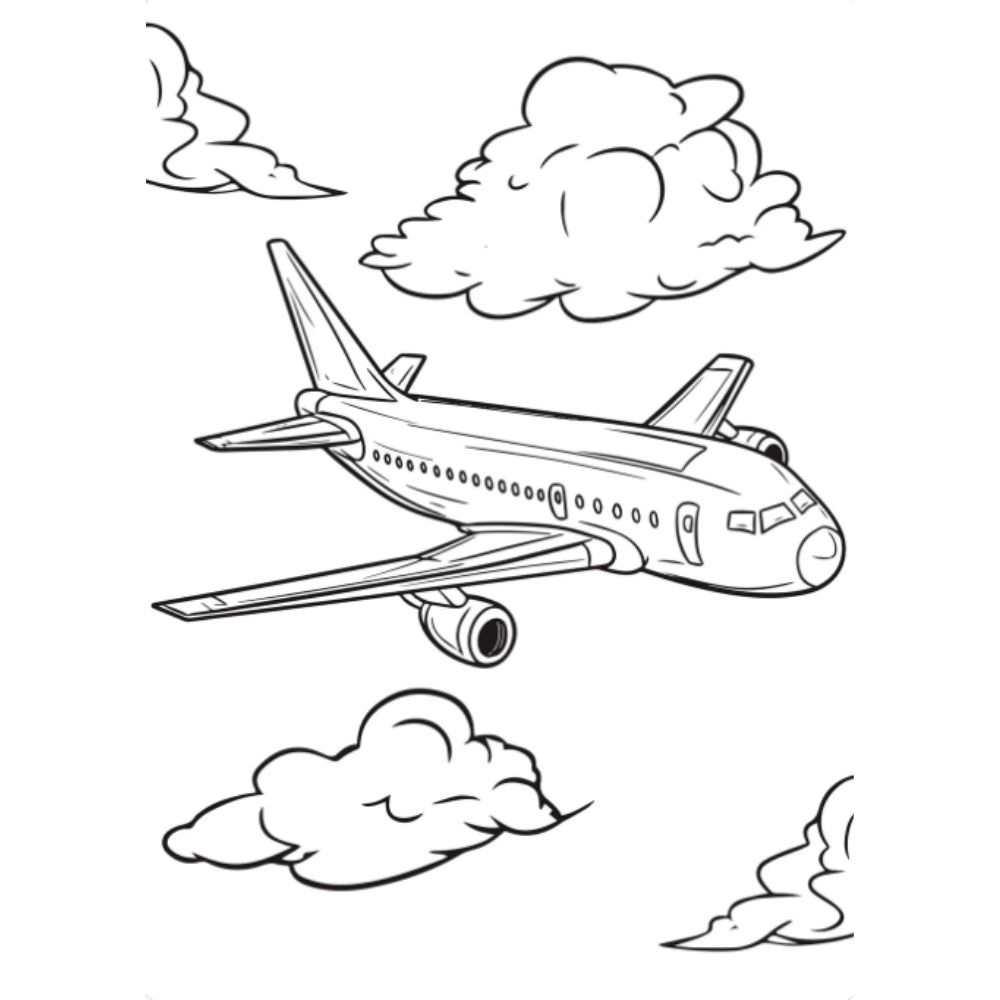 Wheels and Wings XXL Coloring Book - Libro de Pintar XXL Llantas y Alas
