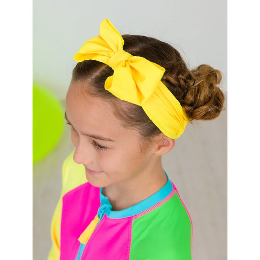 Vincha de Piscina Lazo Amarillo Grande / One Size