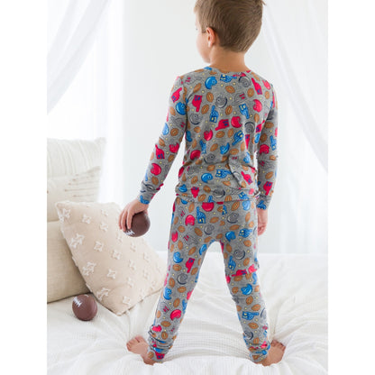 Pijama Futbol Americano 2 Piezas Manga Larga