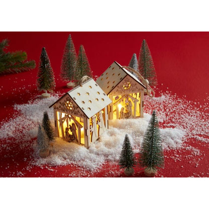 Adorno de Nacimiento de Madera para Pintar