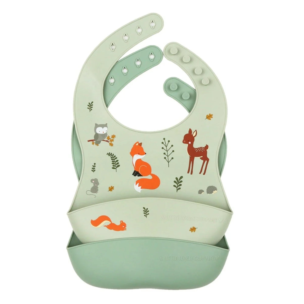 Silicone Bib Set of 2 - Set de 2 Baberos de Silicona