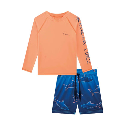 Rashguard Manga Larga Y Vestido de Baño