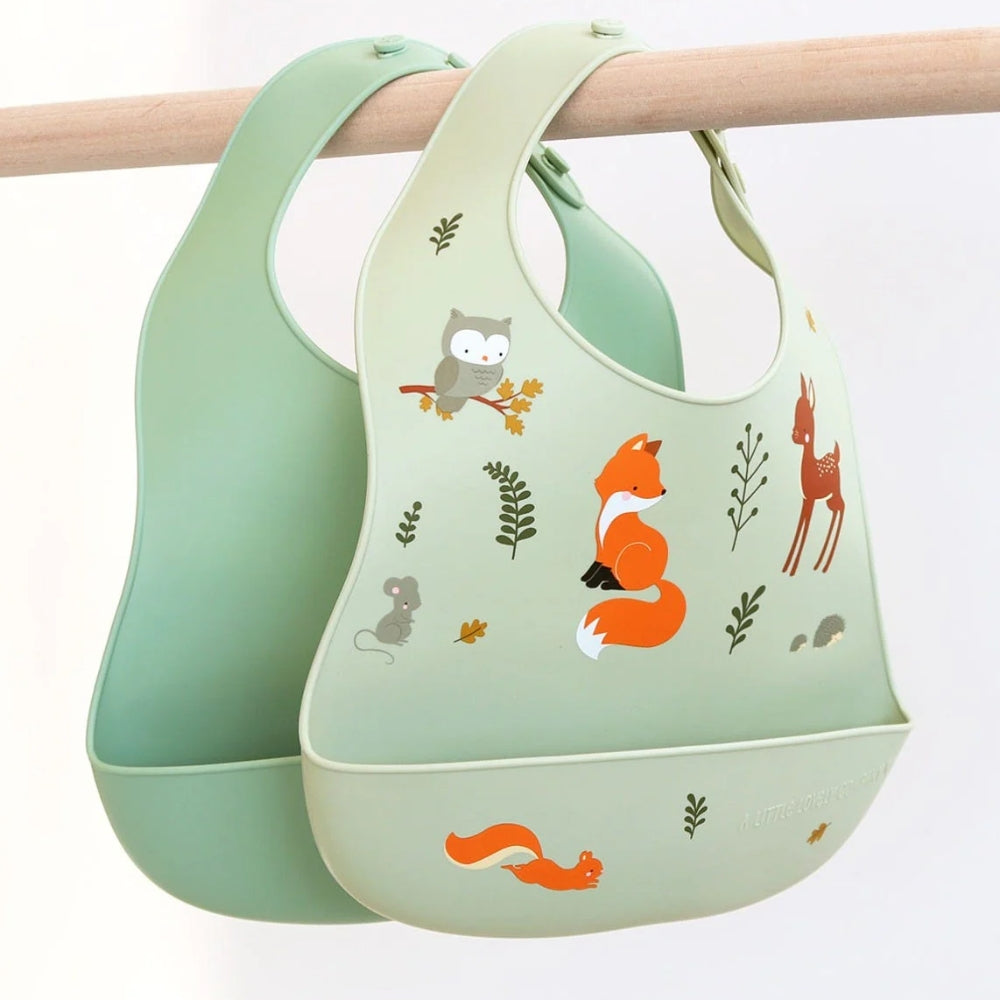 Silicone Bib Set of 2 - Set de 2 Baberos de Silicona