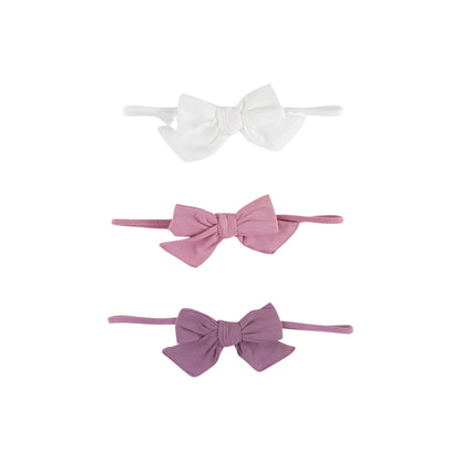 Paquete de 3 Vinchas / Wisteria Mauve & Vintage Violet Headbands