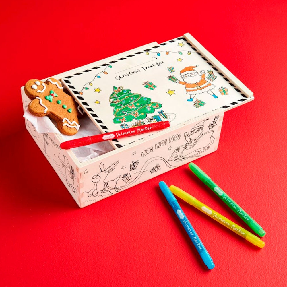 Cajita de Madera Navideña para Decorar