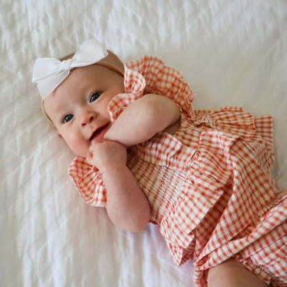 Set de Bombacho de Cuadritos Gingham con Cubre Pamper