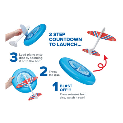Sky High Flyer - Set de Avión Frisbee