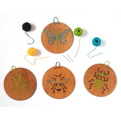 Kit de Bordado de Madera - Insectos
