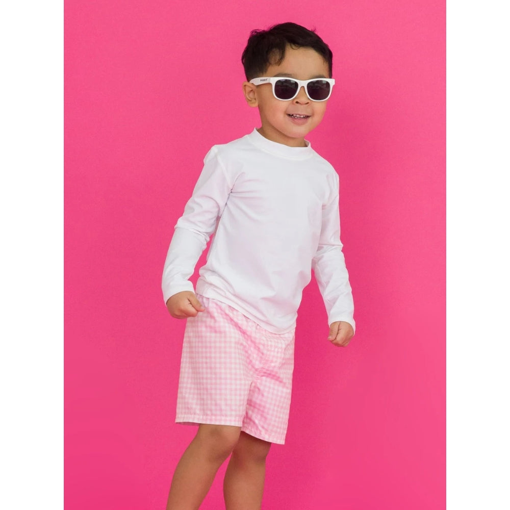 Vestido de Baño de Niño Rosado Gingham