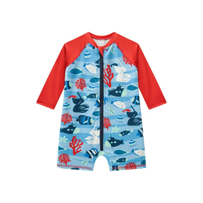 Vestido de Baño Manga Larga Una Pieza