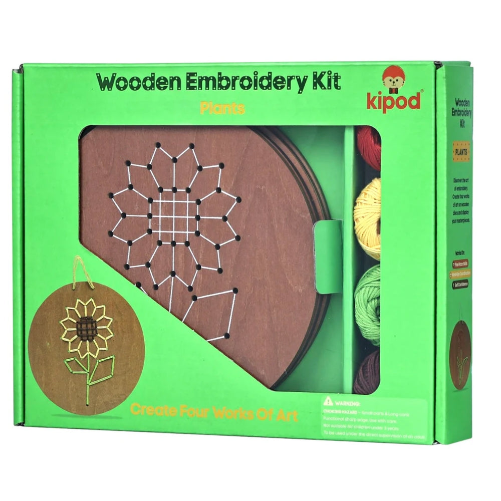 Kit de Bordado de Madera - Plantas