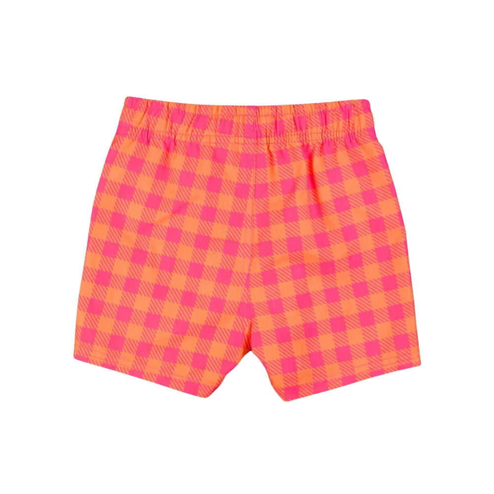 Vestido de Baño de Niño Cuadritos Naranja / Sunset Sorbet Gingham