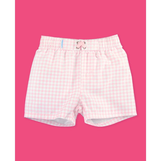 Vestido de Baño de Niño Rosado Gingham
