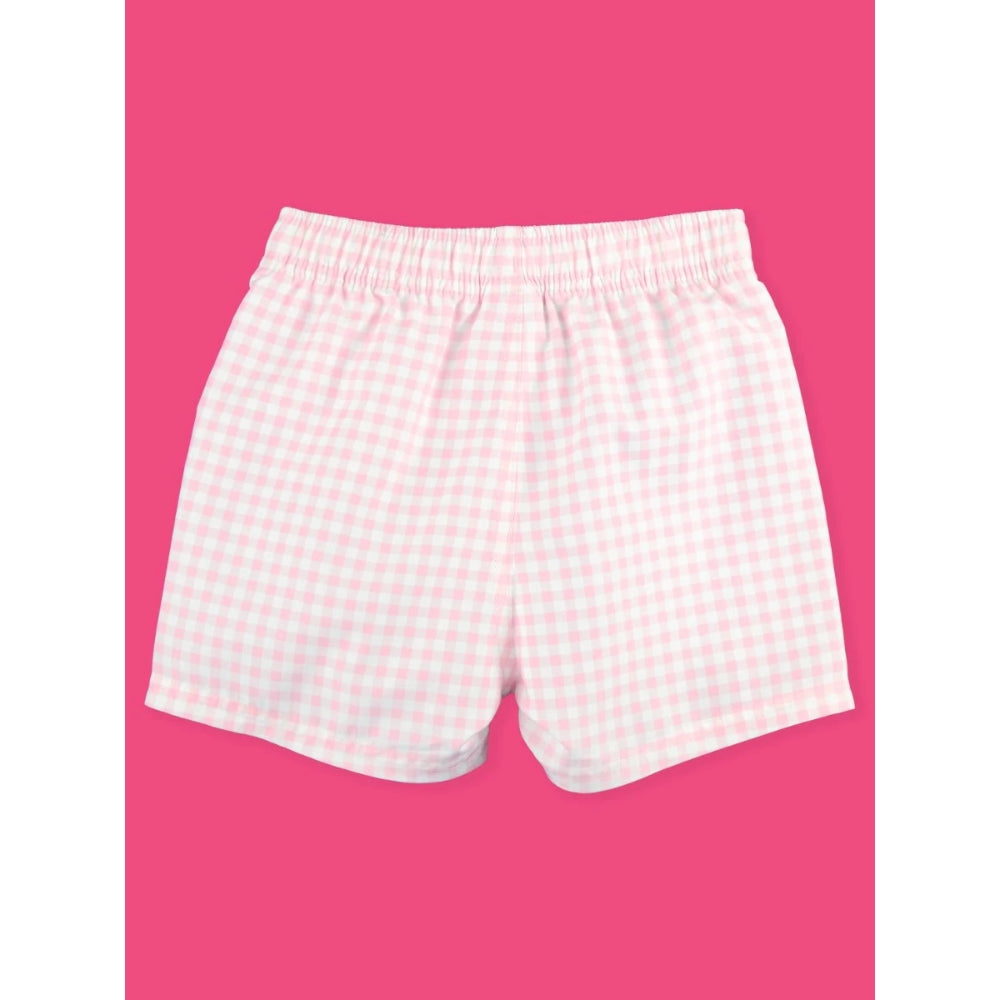 Vestido de Baño de Niño Rosado Gingham