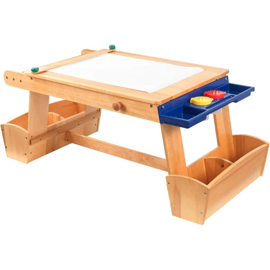 Art Table with Drying Rack & Storage