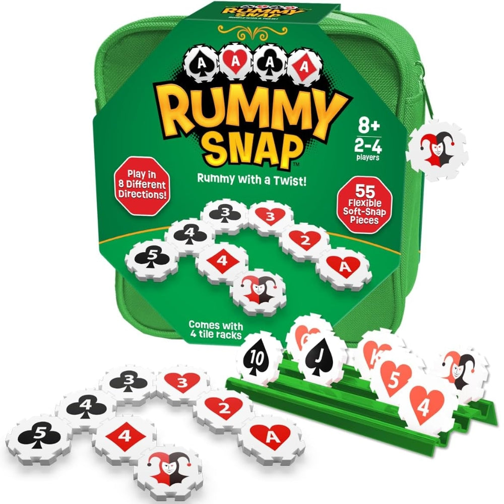 Rummy Snap Zipper Pouch - Juego de Rummy en Bolsita