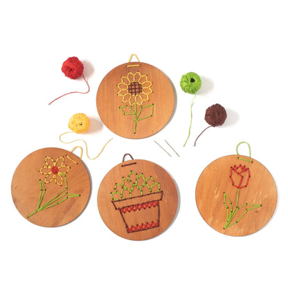 Kit de Bordado de Madera - Plantas