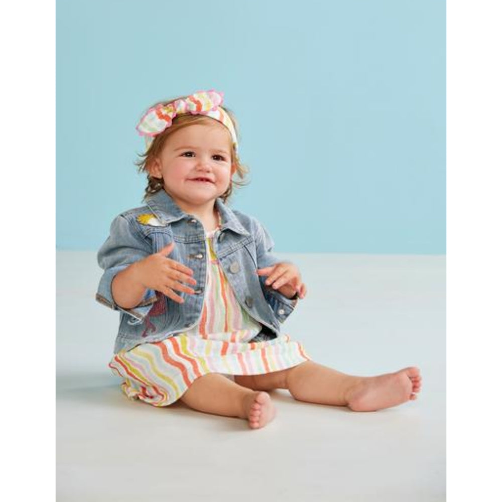 Jacket de Jean con Parches con Glitter