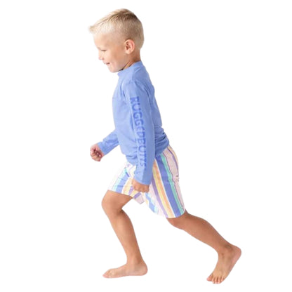 Rashguard Manga Larga Morada de Niño - Periwinkle