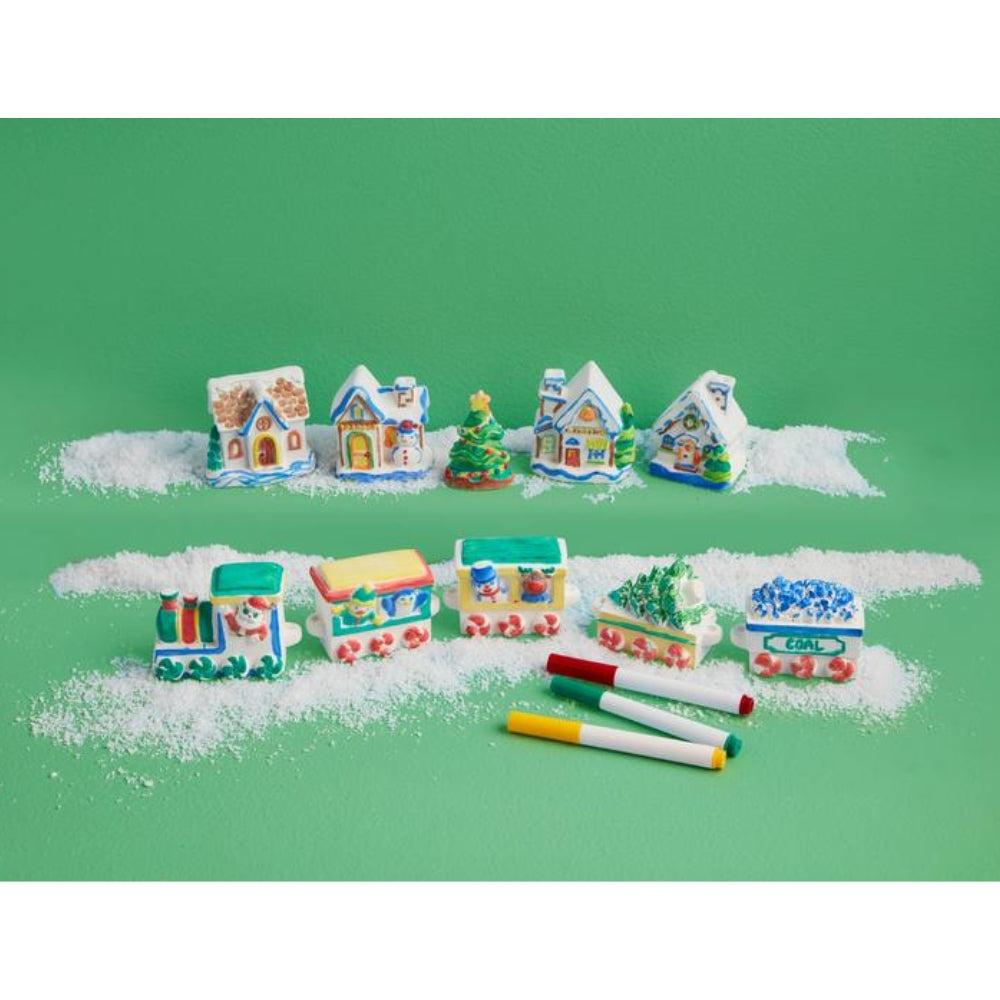 Tren de Navidad para Pintar