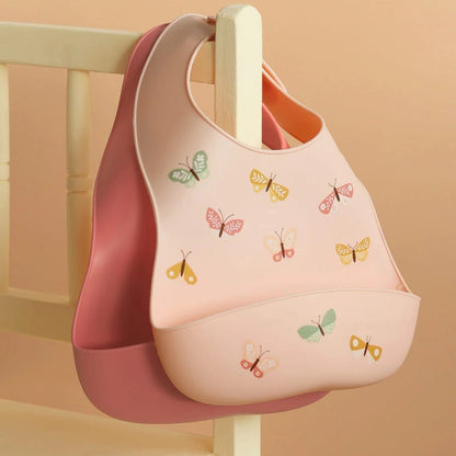 Silicone Bib Set of 2 - Set de 2 Baberos de Silicona