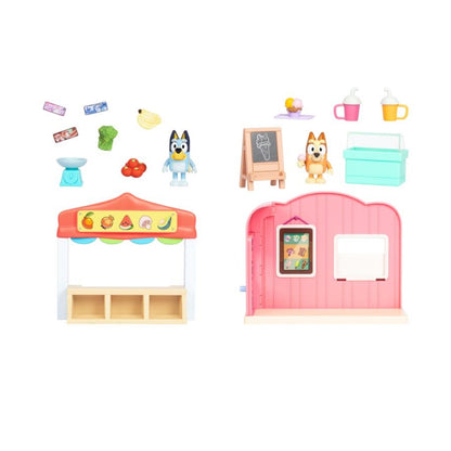 Bluey™ Mini Playset Ice Cream Shop o Farmers Market (1 de los 2 modelos)