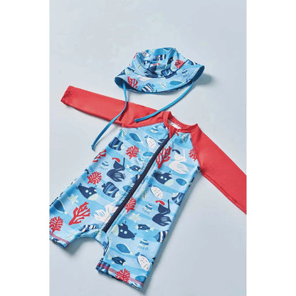 Vestido de Baño Manga Larga Una Pieza