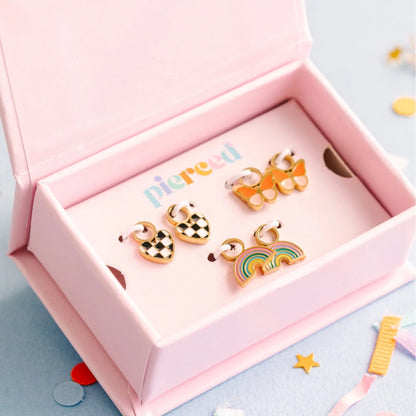 Aretes (Cubiertos 18K) - Bestseller Charm Set - Set de 3 Charm