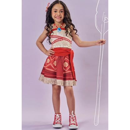 Disfraz Moana Falda y Camisa