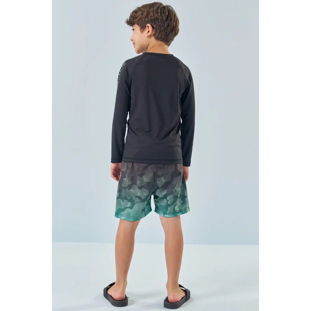 Rashguard Manga Larga Y Vestido de Baño